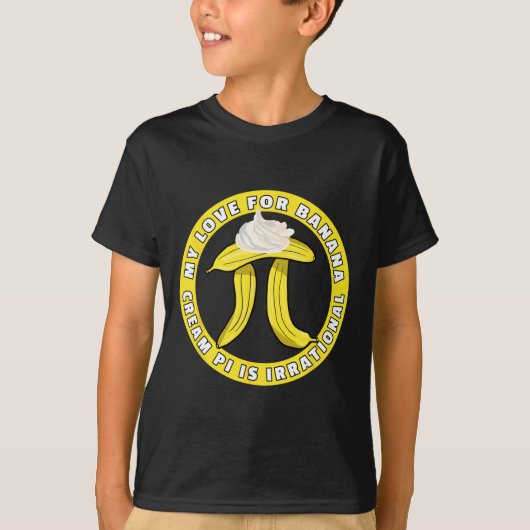 Grappige Pi Day Pi symbool grap - Bynana Cream Pie T-shirt (Voorkant)