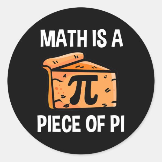 Grappige Pi Day Shirten 5 Ronde Sticker (Voorkant)