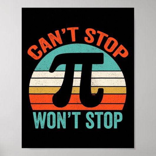 Grappige Pi Day Shirten 7 Poster (Voorkant)
