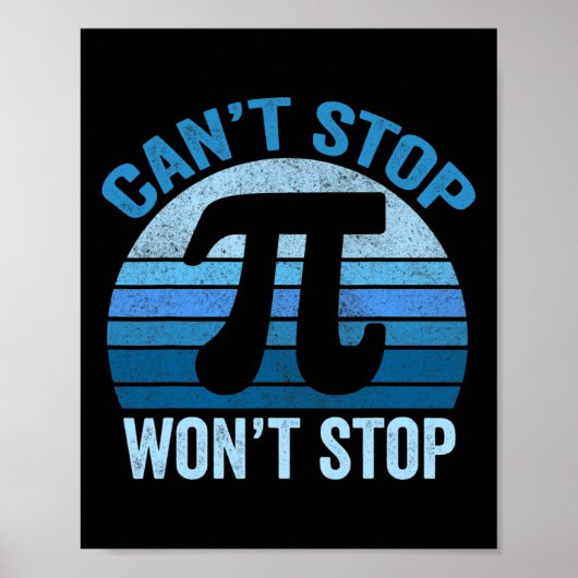 Grappige Pi Day Shirten Poster (Voorkant)