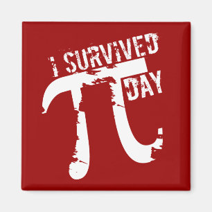 Grappige Pi - Ik overleefde Pi Day © Magnet
