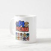 Grappige Pi Menu Koffiebeker – Cadeau voor Math Li Koffiemok (Voorkant links)