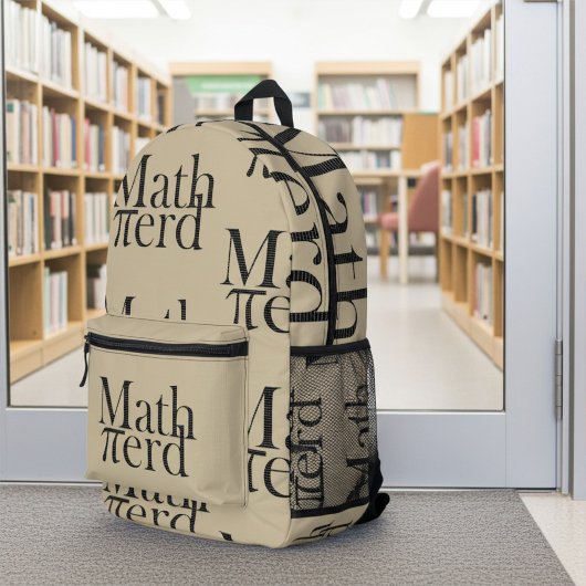 Grappige Pi Wiskunde Nerd Science Teacher Lichtbru Bedrukte Rugzak