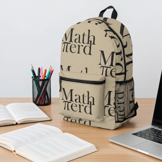 Grappige Pi Wiskunde Nerd Science Teacher Lichtbru Bedrukte Rugzak