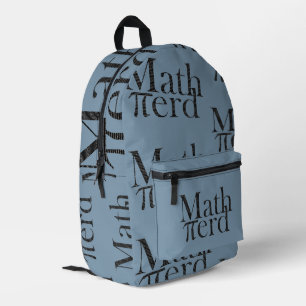 Grappige Pi Wiskunde Nerd Wetenschap Leraar Grijs Bedrukte Rugzak
