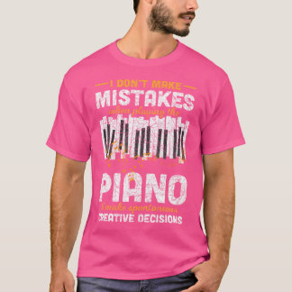 Grappige Pianist Cadeau Muzikant Piano Toetsen Muz T-shirt