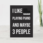 Grappige Pianist Kaarten Piano Speler Muzikant Hum (Voorkant)