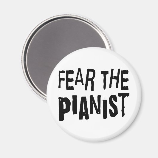 Grappige pianist magneet (Voorkant / Achterkant)