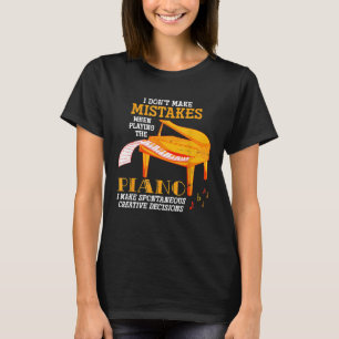 Grappige Pianist Muzikant Gift Orchestra Muziek Pi T-shirt