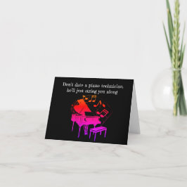 Grappige Piano Grap Card Verjaardagskaart Kaart
