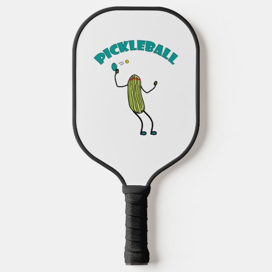 Grappige Pickle die Pickleball speelt Paddle (Voorkant)