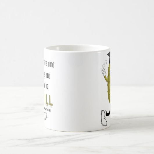 Grappige Pickle Gepersonaliseerd Afstuderen Gift 2 Koffiemok (Center)