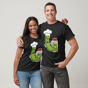 Grappige Pickle Jar Surprise Komkommer T-shirt