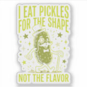 Grappige Pickle Meme Ik Eet Augurken Vanwege De Vo Sticker (Voorkant)