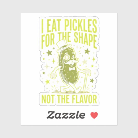Grappige Pickle Meme Ik Eet Augurken Vanwege De Vo Sticker (Vel)