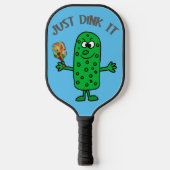Grappige Pickle Pickleball speler gewoon drinken Pickleball Paddle (Voorkant)