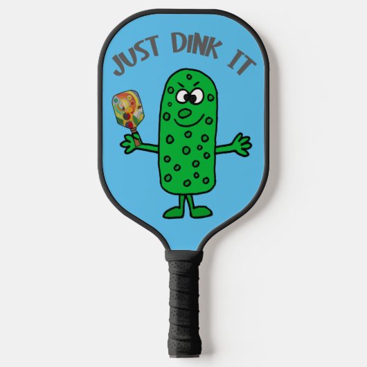 Grappige Pickle Pickleball speler gewoon drinken Pickleball Paddle (Voorkant)