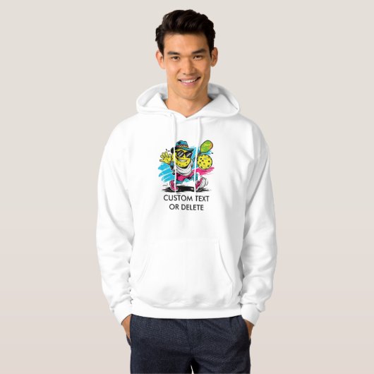 grappige picklebal hoodie (Voorkant volledig)
