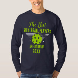 Grappige Pickleball Aangepaste Naam Verjaardag Geb T-shirt