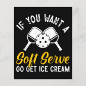 Grappige pickleball als je een zachte server wilt  (Achterkant)