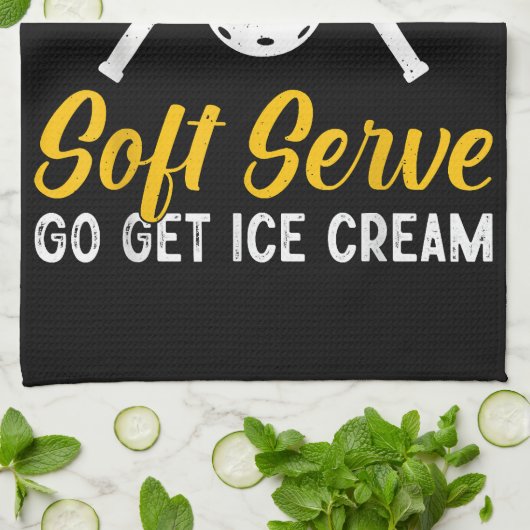 Grappige pickleball als je een zachte server wilt  theedoek (Gevouwen)