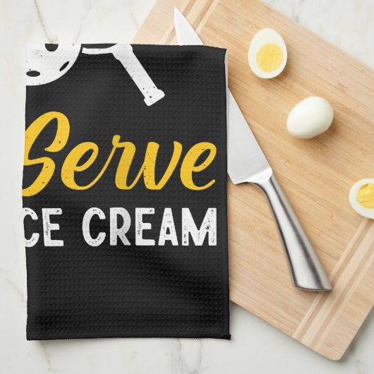 Grappige pickleball als je een zachte server wilt  theedoek (Quarter Fold)