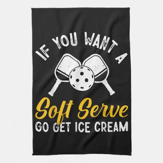 Grappige pickleball als je een zachte server wilt  theedoek (Verticaal)