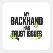 Grappige Pickleball Backhand Sticker (Voorkant)