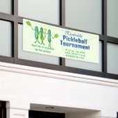 Grappige Pickleball Banner (Buitenkant Gebouw)