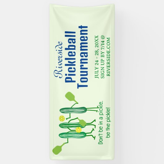 Grappige Pickleball Banner (Verticaal)