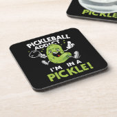 Grappige-Pickleball Bier Onderzetter (Linkerzijde)