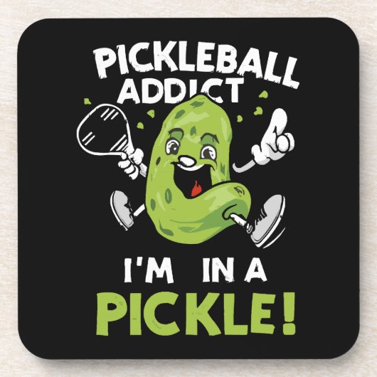 Grappige-Pickleball Bier Onderzetter (Voorkant)