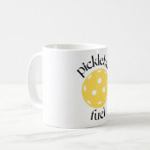 Grappige Pickleball brandstof moderne Schattigee t Koffiemok (Voorkant links)