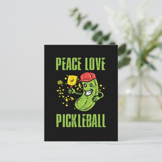 Grappige Pickleball Briefkaart (Staand voorkant)