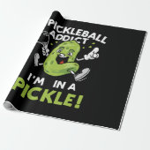 Grappige-Pickleball Cadeaupapier (Uitgerold)