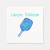 Grappige Pickleball Carpe Dinkem Humor Servet (Voorkant)