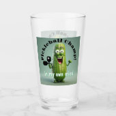 Grappige Pickleball Champ Glass Tumbler (Voorkant)