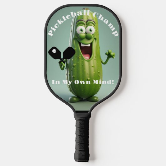 Grappige Pickleball Champ Pickleball Paddle (Achterkant)