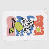 Grappige Pickleball De Spin Doctor Sporthanddoek Golfhanddoek (Horizontaal)