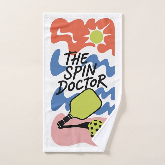 Grappige Pickleball De Spin Doctor Sporthanddoek Handdoek (Handdoek)