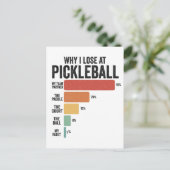 Grappige Pickleball Dink Sport Waarom ik Picklebal Briefkaart (Staand voorkant)