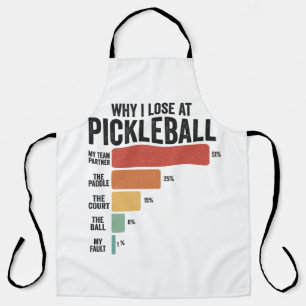 Grappige Pickleball Dink Sport Waarom ik Picklebal Schort