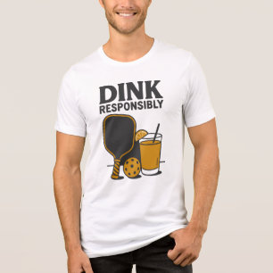 Grappige Pickleball Dink Verantwoordelijk Tri-Blend Shirt