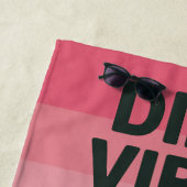 Grappige Pickleball Dink Vibes Only! Strandlaken (In situ)