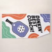 Grappige Pickleball Dinkin' Beste coach Sport Badhanddoek (Badhanddoek)