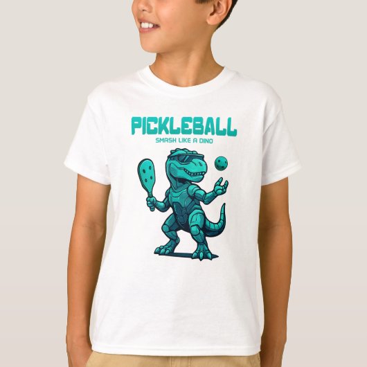 Grappige Pickleball - Dinosaur Pickleball T-shirt (Voorkant)
