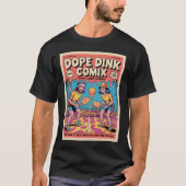 Grappige Pickleball Dope Dink Comix Poster T-shirt (Voorkant)