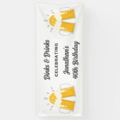 Grappige Pickleball Drankjes & Drinken Bier gepers Spandoek (Verticaal)