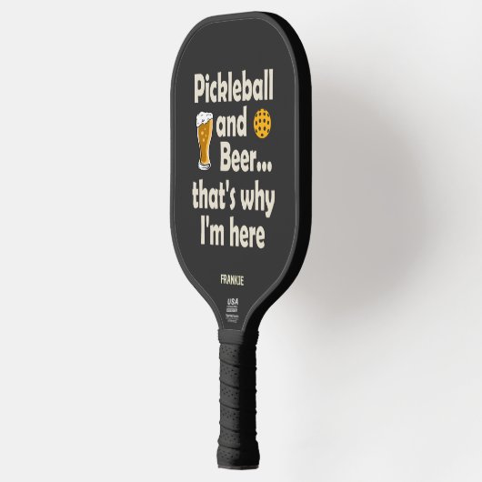 Grappige pickleball en bier, daarom ben ik hier paddle (Links)