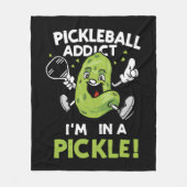 Grappige-Pickleball Fleece Deken (Voorkant)